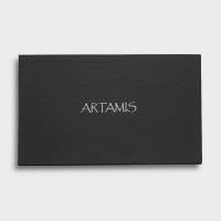 Artamis Roll Up Pouch with Buttons and Paper Holder - Black