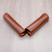 Jemar Leather Cigar Case - Single Robusto - Brown