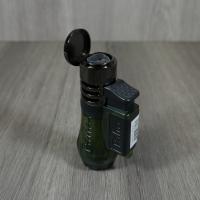 Palio Vesuvio Triple Torch Jet Flame Cigar Lighter - Green