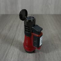 Palio Vesuvio Triple Torch Jet Flame Cigar Lighter - Red