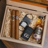 The Perfect Night In Gift Box Sampler - 2 Cigars with Accessories and Miniature