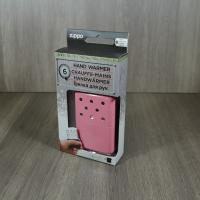 Zippo - 6 Hour Pink Refillable Hand Warmer + 2 Free Replacement Burner Units