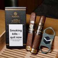 FLASH SALE - Plasencia Alma Fuerte Robusto I Cigar Sampler - 2 Cigars and Cutter
