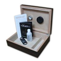 FATHERS DAY - Prestige Vizcaya Cigar Humidor - Exotic Wood Ebony Finish - 30 Cigars Capacity