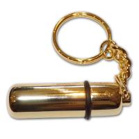 Bargain Bullet Cigar Punch Cutter with Key Ring - Gold Finish