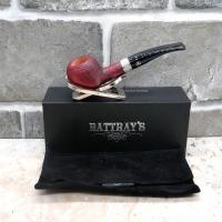 Rattrays Lobster 46 Red Sandblast 9mm Filter Fishtail Pipe (RA581)