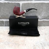 Rattrays Lobster 63 Red Sandblast 9mm Filter Fishtail Pipe (RA582)