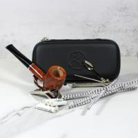 Rattrays Joy Meerschaum Light 113 9mm Fishtail Pipe - Case and Accessories (RA1086)