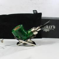 Rattrays Bare Knuckle 143 Green 9mm Fishtail Pipe (RA1106)