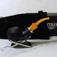 Rattrays Beltanes Fire Sandblast Black Bent Fishtail Pipe (RA1248)