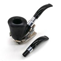 SLIGHT SECONDS - Rattrays Carnyx 126 Sandblast Black 9mm Filter Fishtail Pipe (RA1308)