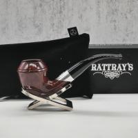 Rattrays Emblem Brown 155 Smooth Bent 9mm Filter Fishtail Pipe (RA1329)