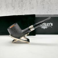 Rattrays Brave Heart 152 Sandblast Straight Billiard 9mm Filter Fishtail Pipe (RA1333)