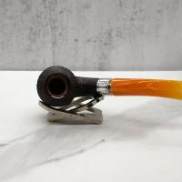 Rattrays Monarch 178 Sandblast Bent 9mm Filter Fishtail Pipe (RA1362)