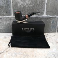 Rattrays Distillery 106 Sandblast Black 9mm Filter Fishtail Pipe (RA1428)