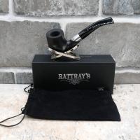 Rattrays Emblem Black 159 Smooth Bent 9mm Filter Fishtail Pipe (RA1443)
