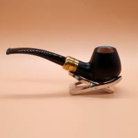 Rattrays Majesty 4 Smooth Black 9mm Filter Fishtail Pipe (RA1537)