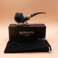 Rattrays Majesty 4 Smooth Black 9mm Filter Fishtail Pipe (RA1537)