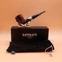 Rattrays Emblem Brown 158 Smooth Straight 9mm Filter Fishtail Pipe (RA1558)