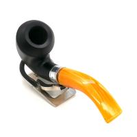 Rattrays Monarch 15 Black Bent 9mm Filter Fishtail Pipe (RA1578)