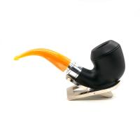 Rattrays Monarch 15 Black Bent 9mm Filter Fishtail Pipe (RA1578)
