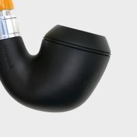Rattrays Monarch 15 Black Bent 9mm Filter Fishtail Pipe (RA1605)