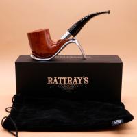 Rattrays Emblem Light 159 Smooth Bent 9mm Filter Fishtail Pipe (RA940)