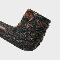 Real Briar Rustic Straight 9mm Filter Fishtail Pipe (RB002)