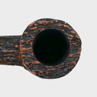 Real Briar Rustic Straight 9mm Filter Fishtail Pipe (RB002)
