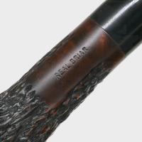 Real Briar Rustic Straight 9mm Filter Fishtail Pipe (RB002)