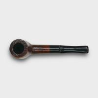 Real Briar Sandblast Straight 9mm Filter Fishtail Pipe (RB003)