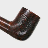 Real Briar Sandblast Straight 9mm Filter Fishtail Pipe (RB003)