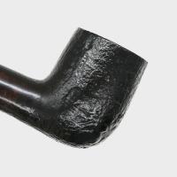 Real Briar Sandblast Straight 9mm Filter Fishtail Pipe (RB004)