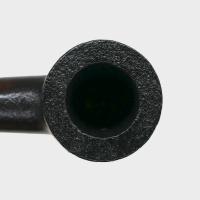 Real Briar Sandblast Straight 9mm Filter Fishtail Pipe (RB004)