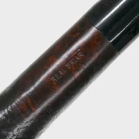 Real Briar Sandblast Straight 9mm Filter Fishtail Pipe (RB004)