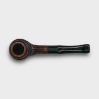 Real Briar Rustic Bent 9mm Filter Fishtail Pipe (RB006)