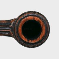 Real Briar Rustic Bent 9mm Filter Fishtail Pipe (RB006)