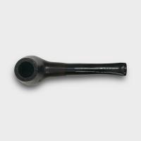 Real Briar Sandblast Bent 9mm Filter Fishtail Pipe (RB007)