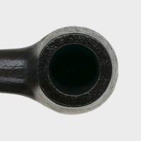 Real Briar Sandblast Bent 9mm Filter Fishtail Pipe (RB007)