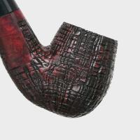 Real Briar Rustic Bent Metal Filter Fishtail Pipe (RB008)