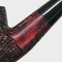 Real Briar Rustic Bent Metal Filter Fishtail Pipe (RB008)