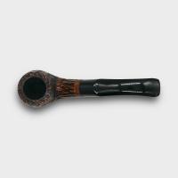 Real Briar Rustic Bent 9mm Filter Fishtail Pipe (RB009)
