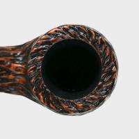 Real Briar Rustic Bent 9mm Filter Fishtail Pipe (RB009)