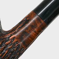 Real Briar Rustic Bent 9mm Filter Fishtail Pipe (RB009)
