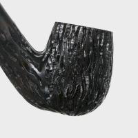 Real Briar Rustic Bent 9mm Filter Fishtail Pipe (RB010)