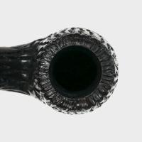 Real Briar Rustic Bent 9mm Filter Fishtail Pipe (RB010)