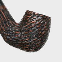 Real Briar Rustic Bent 9mm Filter Fishtail Pipe (RB011)