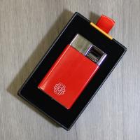 Peter James Red Iconic Ultra Slim Torch Flame Lighter