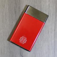 Peter James Red Iconic Ultra Slim Torch Flame Lighter