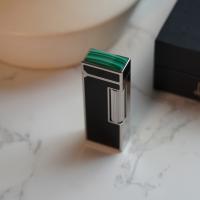 Dunhill Rollagas Lighter - Black Lacquer Malachite